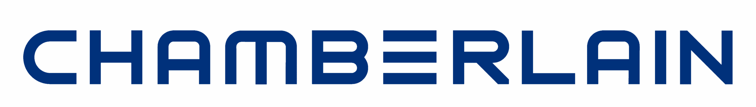 Chamberlain logo in blue text